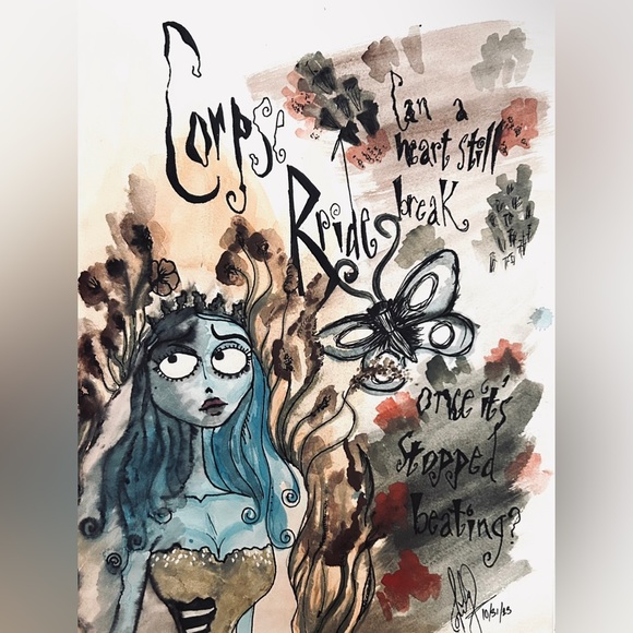 Corpse Bride Painting!!👰🏻‍♀️🤍 HandPainted by myself! - Picture 1 of 1